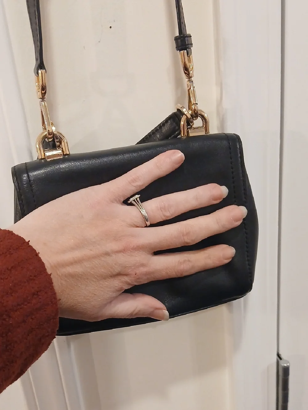 Michael Kors Small Black Leather Crossbody